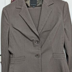 The Limited women's brown pinstripe suit